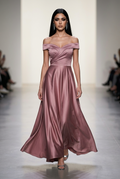 Satin Kleid Rosa